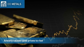 Anxiety causes gold prices to rise